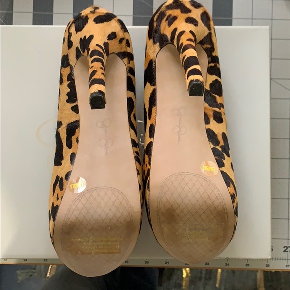 Jessica Simpson Lovie Leopard Platform Heels 8.5 - Picture 5 of 10